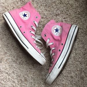 Pink High Top Converse